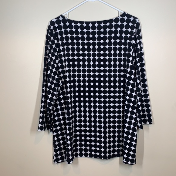 Croft & Barrow XL Black and White Blouse - Picture 2 of 2